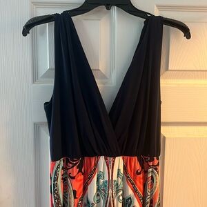 Renee C Wynne Knit Maxi Dress. Coral in size medium